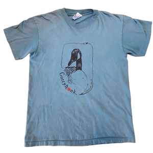 Hanes Beefy Vintage Duck Print Gutty Honk A Rockwell 80's‎ -95 Medium T Shirt